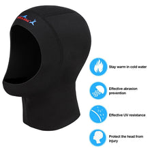 Load image into Gallery viewer, 1MM Neoprene Diving Cap Sun Protection Warm Scratch-Proof Diving Headgear Suitable For Surfing Winter Swimming
