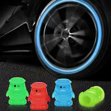 Load image into Gallery viewer, 1Pc Car Luminous Penguin Style Wheel Tire Valve Caps Tyre Rim Stem Covers Airdust Waterproof Motorcycle Bike Accessories
