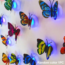 Load image into Gallery viewer, Double Layer Butterfly Night Lights Creative Colorful Luminous Butterfly Light Pasteable Led Decorative Wall Lamp
