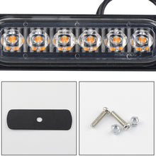 Load image into Gallery viewer, 6SMD 12V 24V Truck LED Constant Warning Light Side Marker Grille Lightbar Car Beacon Indicators Light Lamp Amber Yellow White Traffic Light
