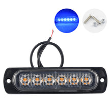 Load image into Gallery viewer, 6SMD 12V 24V Truck LED Constant Warning Light Side Marker Grille Lightbar Car Beacon Indicators Light Lamp Amber Yellow White Traffic Light
