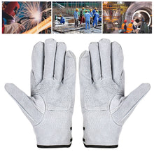 Load image into Gallery viewer, Summer Work Gloves Wear-Resistant Leather Workers Work Welding Safety Protection For Garden Sports Motorcycle Driver Glove
