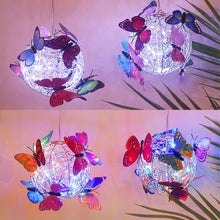 Load image into Gallery viewer, Butterfly Solar Lamp Garden Tree Hanging Butterfly Round Ball Light Outdoor Glowing Butterly Lamp Decorative Nightlight Waterproof Solar Lights
