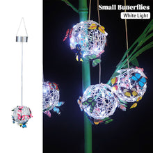 Load image into Gallery viewer, Butterfly Solar Lamp Garden Tree Hanging Butterfly Round Ball Light Outdoor Glowing Butterly Lamp Decorative Nightlight Waterproof Solar Lights
