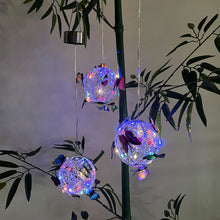 Load image into Gallery viewer, Butterfly Solar Lamp Garden Tree Hanging Butterfly Round Ball Light Outdoor Glowing Butterly Lamp Decorative Nightlight Waterproof Solar Lights
