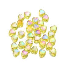 Load image into Gallery viewer, 50pcs 9mm Colorful Heart Beads for Jewelry Making Loose Spacer Beads DIY Handmade Necklace Bracelet Acrylic Beads Accessories
