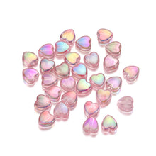 Load image into Gallery viewer, 50pcs 9mm Colorful Heart Beads for Jewelry Making Loose Spacer Beads DIY Handmade Necklace Bracelet Acrylic Beads Accessories
