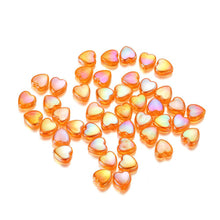 Load image into Gallery viewer, 50pcs 9mm Colorful Heart Beads for Jewelry Making Loose Spacer Beads DIY Handmade Necklace Bracelet Acrylic Beads Accessories
