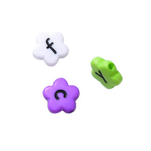 Load image into Gallery viewer, 100pcs/bag Alphabet Letter Flower Beads for Jewelry Making Bracelet Necklace Beads DIY Loose Spacer Beads Accessories

