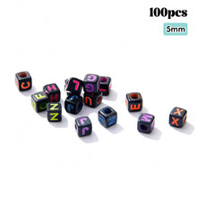 Load image into Gallery viewer, 100pcs/bag Alphabet Letter Square Beads for Jewelry Making Bracelet Necklace Beads DIY Loose Spacer Beads Accessories
