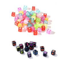 Load image into Gallery viewer, 100pcs/bag Alphabet Letter Square Beads for Jewelry Making Bracelet Necklace Beads DIY Loose Spacer Beads Accessories
