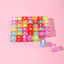 Load image into Gallery viewer, 100pcs/bag Alphabet Letter Square Beads for Jewelry Making Bracelet Necklace Beads DIY Loose Spacer Beads Accessories
