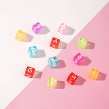 Load image into Gallery viewer, 100pcs/bag Alphabet Letter Square Beads for Jewelry Making Bracelet Necklace Beads DIY Loose Spacer Beads Accessories
