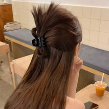 Load image into Gallery viewer, Women Half-tie Hair Claw Feather Shuttlecock Head Lazy Meatball Head Crab Clip Wig Catch Clip High Ponytail Hair Accessories

