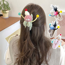 Load image into Gallery viewer, Funny Plush Twisting Stick Hair Claw Clips For Women Big Eyes Cute Sweet Hair Clip Barrette Crab Headwear Girls Hair Accessories
