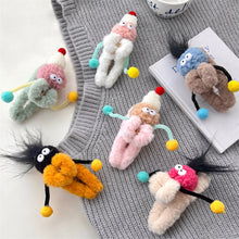 Load image into Gallery viewer, Funny Plush Twisting Stick Hair Claw Clips For Women Big Eyes Cute Sweet Hair Clip Barrette Crab Headwear Girls Hair Accessories
