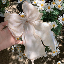 Load image into Gallery viewer, Sweet Chiffon Bow Hair Clips Girls Blue Shining Satin Bowknot Hair Clips Ribbon Bow Barrette Hairpin Grip Ponytail Clip Headwear
