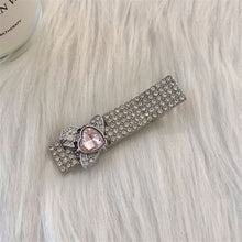 Load image into Gallery viewer, Y2k Hairpins Girls Sweet Rhinestone Pearl Love Side Bangs Hair Clip Female Ladies Barrettes Duckbill Clip Women Hair Accessories
