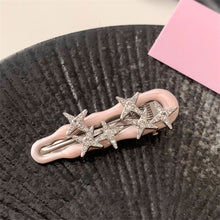 Load image into Gallery viewer, Y2k Hairpins Girls Sweet Rhinestone Pearl Love Side Bangs Hair Clip Female Ladies Barrettes Duckbill Clip Women Hair Accessories

