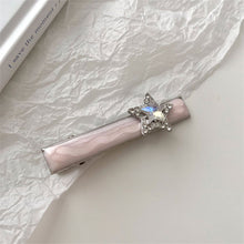 Load image into Gallery viewer, Y2k Hairpins Girls Sweet Rhinestone Pearl Love Side Bangs Hair Clip Female Ladies Barrettes Duckbill Clip Women Hair Accessories
