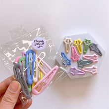 Load image into Gallery viewer, 10pcs Colorful Star BB Hair Clips Girls Y2K Cute Star Barrettes Women Simple Metal Snap Clip Headdress Hair Jewelry Accessories
