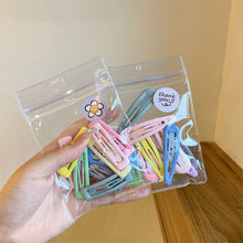 Load image into Gallery viewer, 10pcs Colorful Star BB Hair Clips Girls Y2K Cute Star Barrettes Women Simple Metal Snap Clip Headdress Hair Jewelry Accessories
