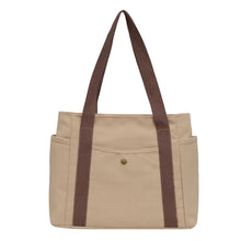 Load image into Gallery viewer, Large Capacity Canvas Tote Bags for Work Commuting Carrying Bag College Style Student Outfit Book Shoulder Bag
