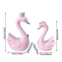 Load image into Gallery viewer, 2Pcs/Set Car Dashboard Ornaments Swan Romance Gifts for Woman Car Center Console Decoration Auto Interior Accessories
