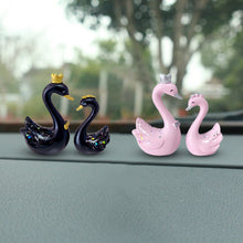 Load image into Gallery viewer, 2Pcs/Set Car Dashboard Ornaments Swan Romance Gifts for Woman Car Center Console Decoration Auto Interior Accessories
