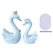 Load image into Gallery viewer, 2Pcs/Set Car Dashboard Ornaments Swan Romance Gifts for Woman Car Center Console Decoration Auto Interior Accessories
