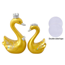Load image into Gallery viewer, 2Pcs/Set Car Dashboard Ornaments Swan Romance Gifts for Woman Car Center Console Decoration Auto Interior Accessories
