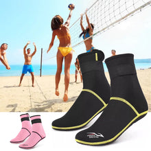 Load image into Gallery viewer, 1Pair 3MM Thick Neoprene Snorkeling Socks Non-Slip Non-Cut Thermal Socks Beach Winter Swimming Gear
