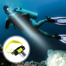 Load image into Gallery viewer, Waterproof Diving Headlight Strong Magnetic Switch Super Bright T6 Light Bead Head-Mounted Long Endurance Flashlight
