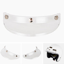 Load image into Gallery viewer, 3 Snap-Button Retro Motorcycle Helmet Sun Shade Protector Retro Open Face Flip Up Down Shield Visor Modified Parts

