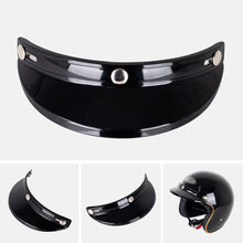 Load image into Gallery viewer, 3 Snap-Button Retro Motorcycle Helmet Sun Shade Protector Retro Open Face Flip Up Down Shield Visor Modified Parts
