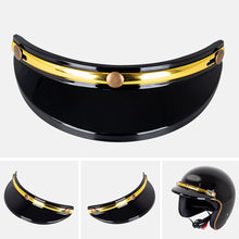 Load image into Gallery viewer, 3 Snap-Button Retro Motorcycle Helmet Sun Shade Protector Retro Open Face Flip Up Down Shield Visor Modified Parts
