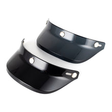 Load image into Gallery viewer, 3 Snap-Button Retro Motorcycle Helmet Sun Shade Protector Retro Open Face Flip Up Down Shield Visor Modified Parts
