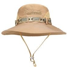 Load image into Gallery viewer, 1Pc Summer Men Bucket Hat Outdoor UV Protection Wide Brim Panama Safari Hunting Hiking Hat Mesh Fisherman Hat Beach Sunscreen Cap
