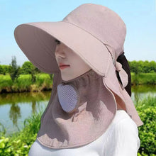 Load image into Gallery viewer, 1Pc Summer Sun Hats UV Protection Outdoor Fishing Cap for Women Hiking Camping Working Visor Bucket Hat Removable Fishing Hat
