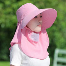 Load image into Gallery viewer, 1Pc Summer Sun Hats UV Protection Outdoor Fishing Cap for Women Hiking Camping Working Visor Bucket Hat Removable Fishing Hat
