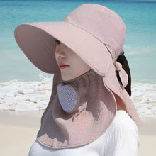 Load image into Gallery viewer, 1Pc Summer Sun Hats UV Protection Outdoor Fishing Cap for Women Hiking Camping Working Visor Bucket Hat Removable Fishing Hat
