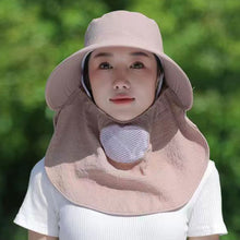 Load image into Gallery viewer, 1Pc Summer Sun Hats UV Protection Outdoor Fishing Cap for Women Hiking Camping Working Visor Bucket Hat Removable Fishing Hat
