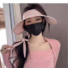 Load image into Gallery viewer, Foldable Sun Hats Female Summer Hat Visors Empty Top Hat Wide Large Brim Beach Hats Beach Protection Caps Women
