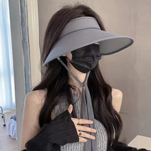 Load image into Gallery viewer, Foldable Sun Hats Female Summer Hat Visors Empty Top Hat Wide Large Brim Beach Hats Beach Protection Caps Women
