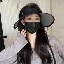 Load image into Gallery viewer, Foldable Sun Hats Female Summer Hat Visors Empty Top Hat Wide Large Brim Beach Hats Beach Protection Caps Women
