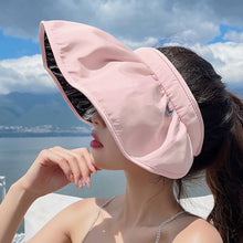 Load image into Gallery viewer, 1Pc Women's Summer Anti-uv Glacier Cap Shell Sun Hat Large Brim Sun Protection Hat Breathable Comfortable Outdoor Beach
