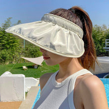 Load image into Gallery viewer, 1Pc Women's Summer Anti-uv Glacier Cap Shell Sun Hat Large Brim Sun Protection Hat Breathable Comfortable Outdoor Beach
