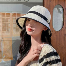 Load image into Gallery viewer, 1Pc Spring and Autumn New Women's Japanese Style Fresh Knitted Fisherman Summer Mesh Breathable Bucket Hat
