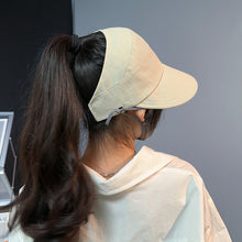 Load image into Gallery viewer, Foldable Wide Brim Empty Top Sun Hat Drawstring Adjustable Caps for Men Women Beach Hats Summer Quick-drying Visors Fisherman Cap
