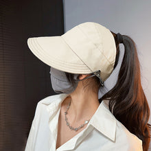 Load image into Gallery viewer, Foldable Wide Brim Empty Top Sun Hat Drawstring Adjustable Caps for Men Women Beach Hats Summer Quick-drying Visors Fisherman Cap
